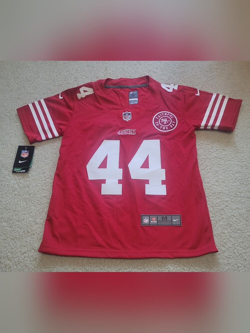 San Francisco 49ers Kyle Juszczyk #44 Stitched NFL Jersey Kids M